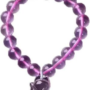 WBYSFR Expensive Goods Bracelet with Natural Star Shape Pendant with Clear Rose Quartz Beads