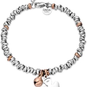 Women’s Bracelet Four Leaf Clover Cutode Angel Tree of Life with Bell Bi-Tongue 17+3 cm