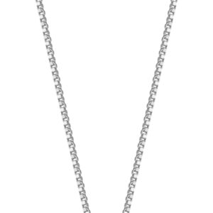 OROVI Women’s Necklace 18 Carat Real Gold with Diamond – White Gold – Women’s Jewellery – Hypoallergenic Jewellery – Round Pendant, Handmade with Elegant Jewellery Box