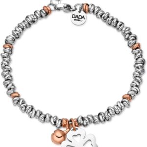 Women’s Bracelet Four Leaf Clover Cutode Angel Tree of Life with Bell Bi-Tongue 17+3 cm