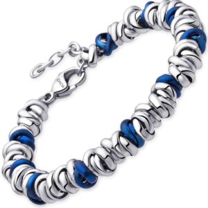 Women’s Bracelet Twisted Rings in Steel Available in Various Colours Gift Ideas for Women